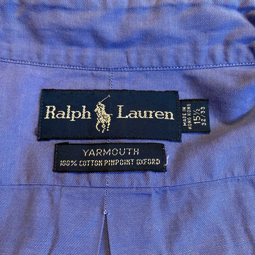 Men’s Ralph Lauren Yarmouth 100% cotton pinpoint Oxford. 32/33 Neck-15.5
